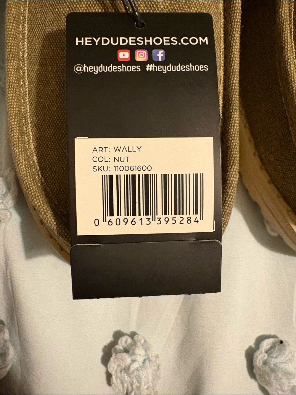 Hey Dude Tan Canvas Wally Slip-On Loafers
